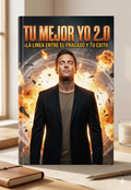 Imagen generada de Gemini que muestra un diseño relacionado con el libro Tu Mejor Yo 2.0 de la marca Tu Mejor YO, con elementos dorados.